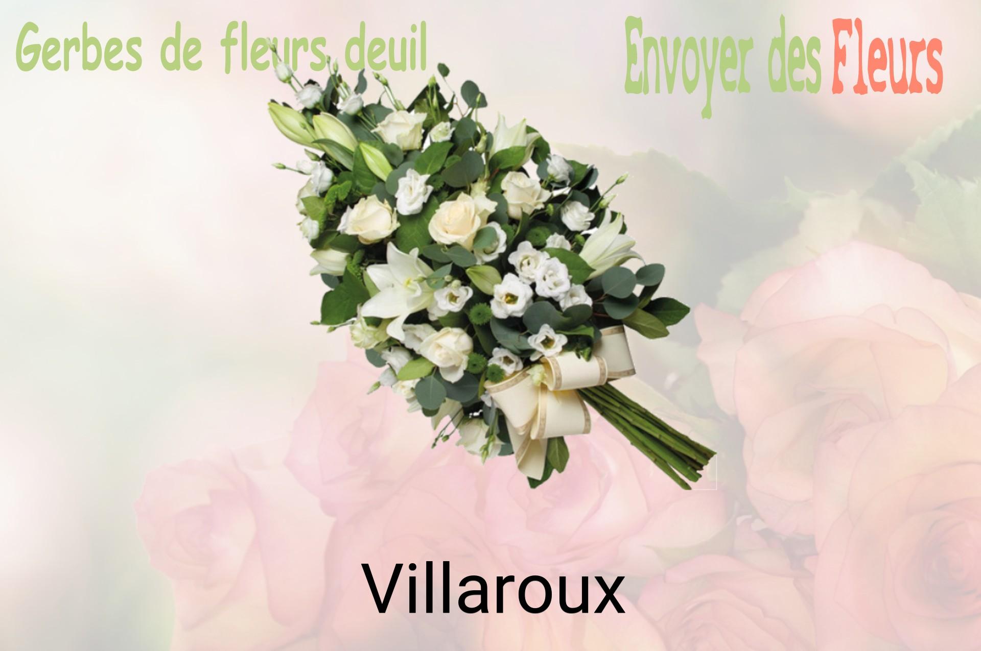 Gerbe de fleurs de deuil livrée à Villaroux